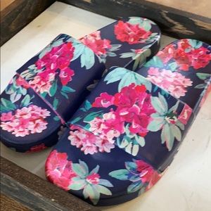 Joules slides floral print